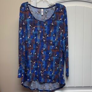 LuLaRoe Lynnae long sleeve top size 2XL